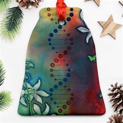 Flower Dna Bell Ornament (two Sides) by RobLilly