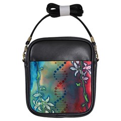 Flower Dna Girls Sling Bag by RobLilly