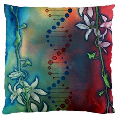 Flower Dna Large Cushion Case (two Sides)