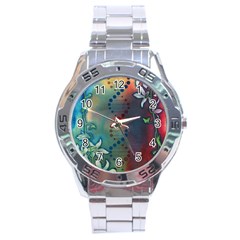 Flower Dna Stainless Steel Analogue Watch