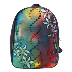 Flower Dna School Bag (xl)