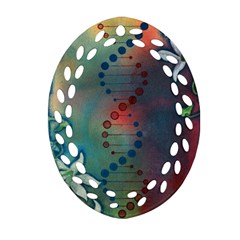 Flower Dna Ornament (oval Filigree)