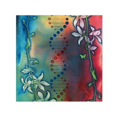 Flower Dna Small Satin Scarf (square) by RobLilly