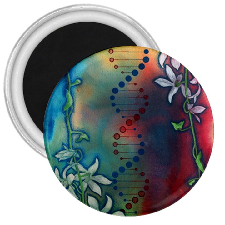 Flower Dna 3  Magnets