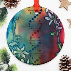 Flower Dna Ornament (round) by RobLilly