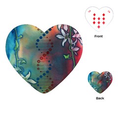 Flower Dna Playing Cards Single Design (heart)