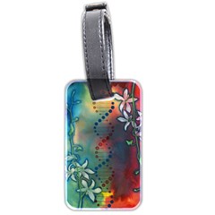 Flower Dna Luggage Tag (two Sides) by RobLilly