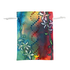 Flower Dna Lightweight Drawstring Pouch (l) by RobLilly