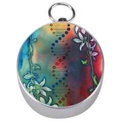 Flower Dna Silver Compasses by RobLilly