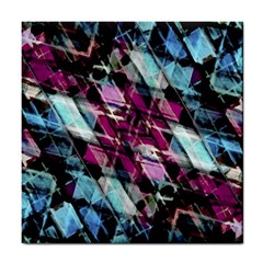 Matrix Grunge Print Tile Coaster by dflcprintsclothing