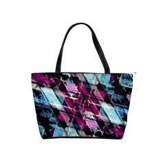 Matrix Grunge Print Classic Shoulder Handbag by dflcprintsclothing