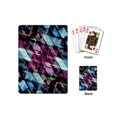 Matrix Grunge Print Playing Cards Single Design (mini) by dflcprintsclothing