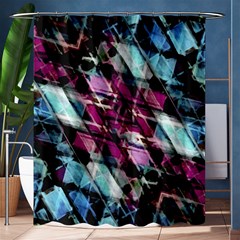 Matrix Grunge Print Shower Curtain 60  X 72  (medium)  by dflcprintsclothing