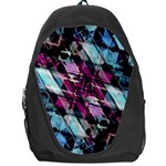 Matrix Grunge Print Backpack Bag Front