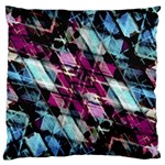 Matrix Grunge Print Large Flano Cushion Case (Two Sides) Front