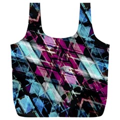 Matrix Grunge Print Full Print Recycle Bag (xxl)