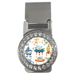 Vector set funny robots cartoon Money Clips (CZ) 