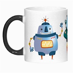 Vector set funny robots cartoon Morph Mugs