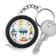 Vector set funny robots cartoon Measuring Tape