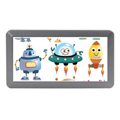 Vector set funny robots cartoon Memory Card Reader (Mini)