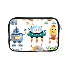 Vector set funny robots cartoon Apple iPad Mini Zipper Cases