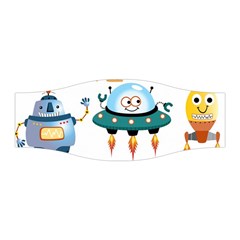 Vector set funny robots cartoon Stretchable Headband