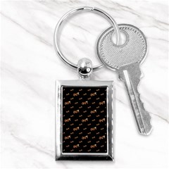 Out Word Motif Print Pattern Key Chain (rectangle) by dflcprintsclothing