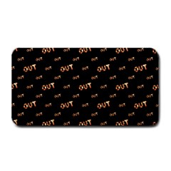 Out Word Motif Print Pattern Medium Bar Mats by dflcprintsclothing