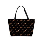 Out Word Motif Print Pattern Classic Shoulder Handbag Front