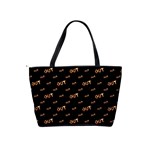 Out Word Motif Print Pattern Classic Shoulder Handbag Back