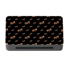 Out Word Motif Print Pattern Memory Card Reader With Cf