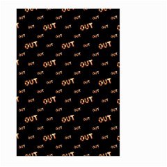 Out Word Motif Print Pattern Large Garden Flag (two Sides)