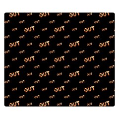 Out Word Motif Print Pattern Double Sided Flano Blanket (small)  by dflcprintsclothing