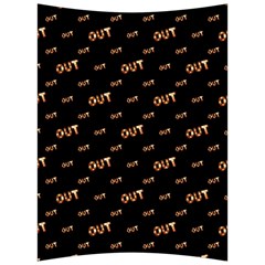 Out Word Motif Print Pattern Back Support Cushion by dflcprintsclothing