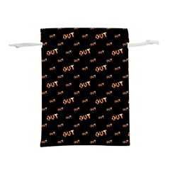 Out Word Motif Print Pattern Lightweight Drawstring Pouch (l) by dflcprintsclothing