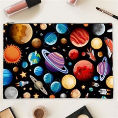 Background with many planets space Cosmetic Bag (XXL)