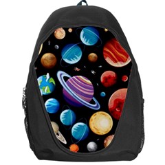 Background with many planets space Backpack Bag