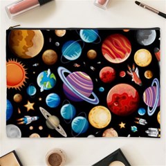 Background with many planets space Cosmetic Bag (XXXL)