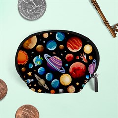 Background with many planets space Accessory Pouch (Small)