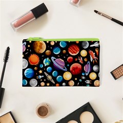 Background with many planets space Cosmetic Bag (XS)