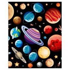 Background with many planets space Drawstring Bag (Small)