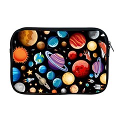 Background with many planets space Apple MacBook Pro 17  Zipper Case