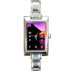 Ocean Dreaming Rectangle Italian Charm Watch by essentialimage