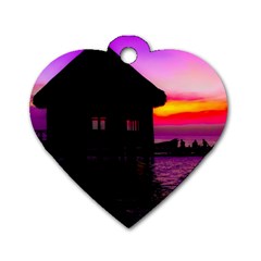 Ocean Dreaming Dog Tag Heart (one Side) by essentialimage