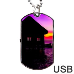 Ocean Dreaming Dog Tag Usb Flash (one Side) by essentialimage