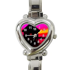 Ocean Dreaming Heart Italian Charm Watch by essentialimage