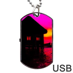 Ocean Dreaming Dog Tag Usb Flash (two Sides) by essentialimage