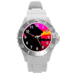 Ocean Dreaming Round Plastic Sport Watch (l) by essentialimage