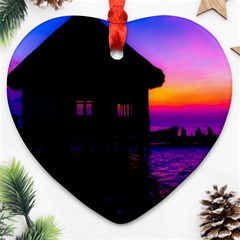 Ocean Dreaming Ornament (heart) by essentialimage