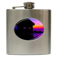 Ocean Dreaming Hip Flask (6 Oz) by essentialimage